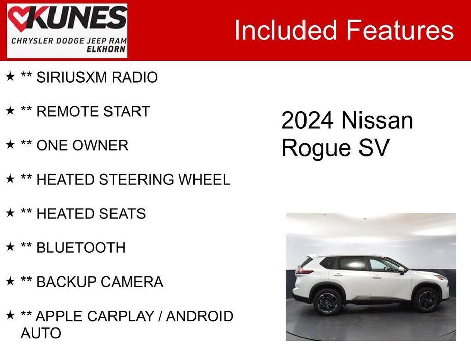 used 2024 Nissan Rogue car, priced at $26,986