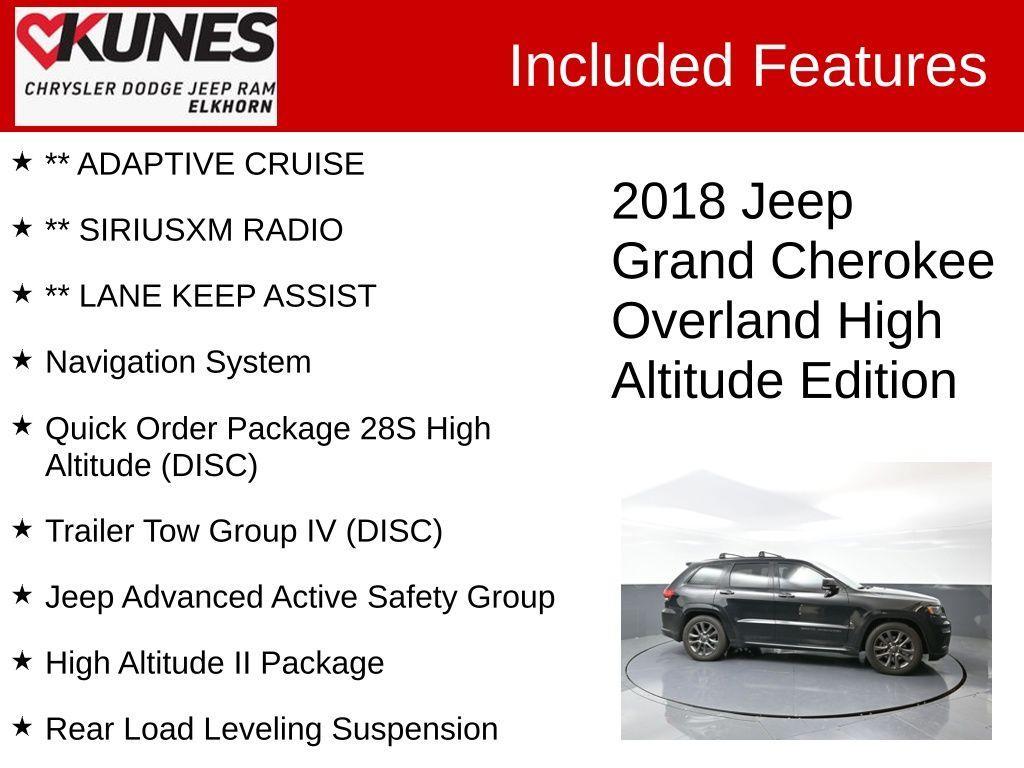 used 2018 Jeep Grand Cherokee car, priced at $23,241