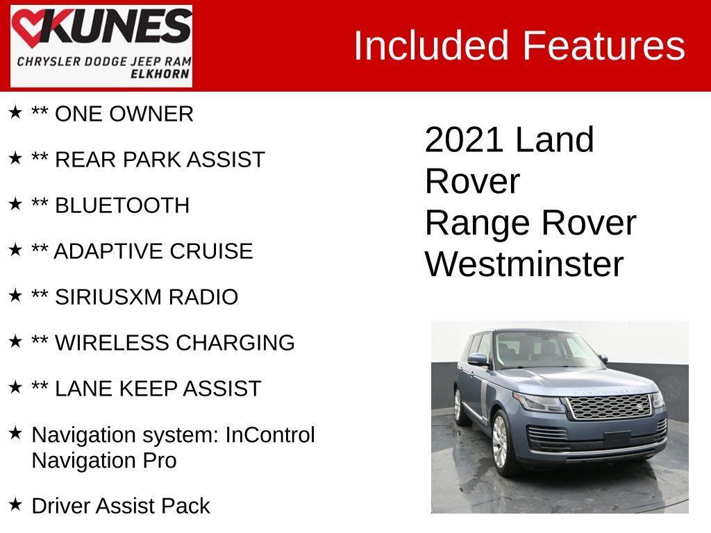used 2021 Land Rover Range Rover car, priced at $42,170