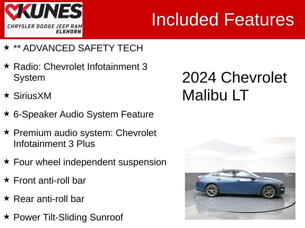 used 2024 Chevrolet Malibu car, priced at $20,066