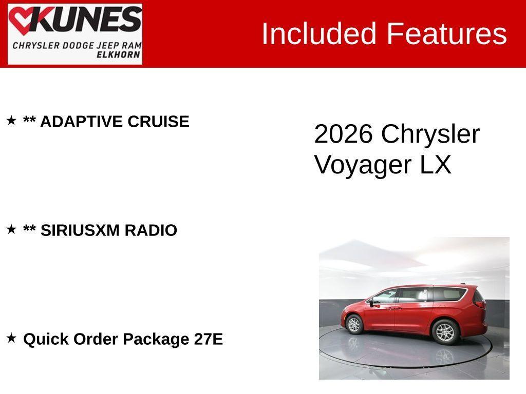 new 2026 Chrysler Voyager car, priced at $41,554
