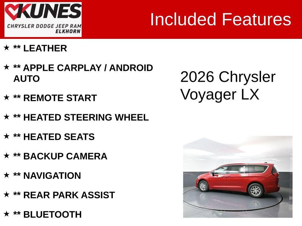 new 2026 Chrysler Voyager car, priced at $41,554