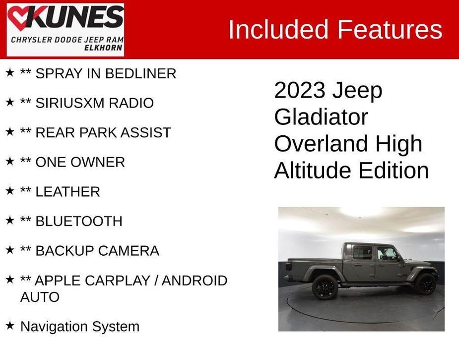 used 2023 Jeep Gladiator car, priced at $33,740