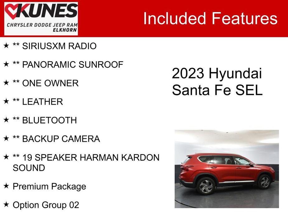 used 2023 Hyundai Santa Fe car, priced at $25,499