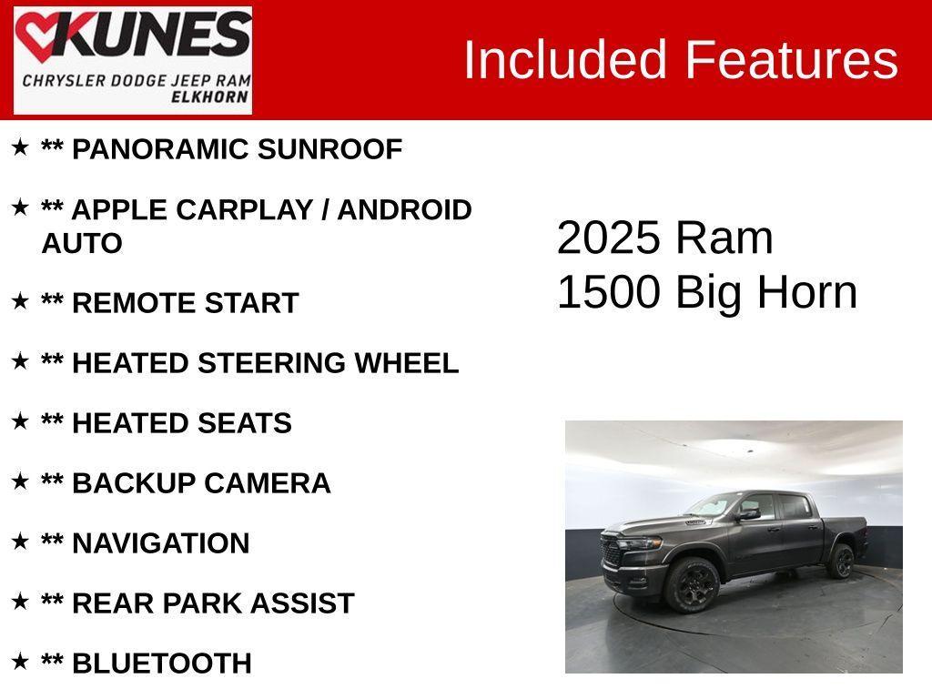 new 2025 Ram 1500 car, priced at $54,893