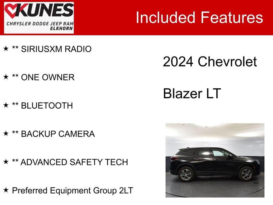 used 2024 Chevrolet Blazer car, priced at $27,830