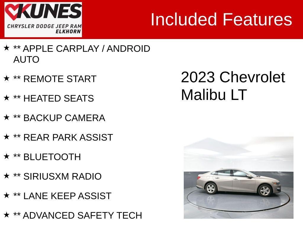 used 2023 Chevrolet Malibu car, priced at $17,960