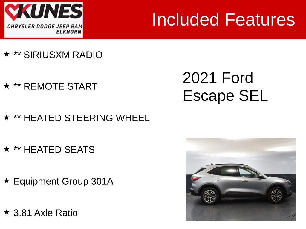 used 2021 Ford Escape car, priced at $17,980