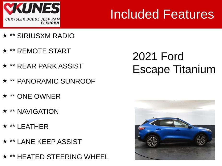 used 2021 Ford Escape car, priced at $20,349