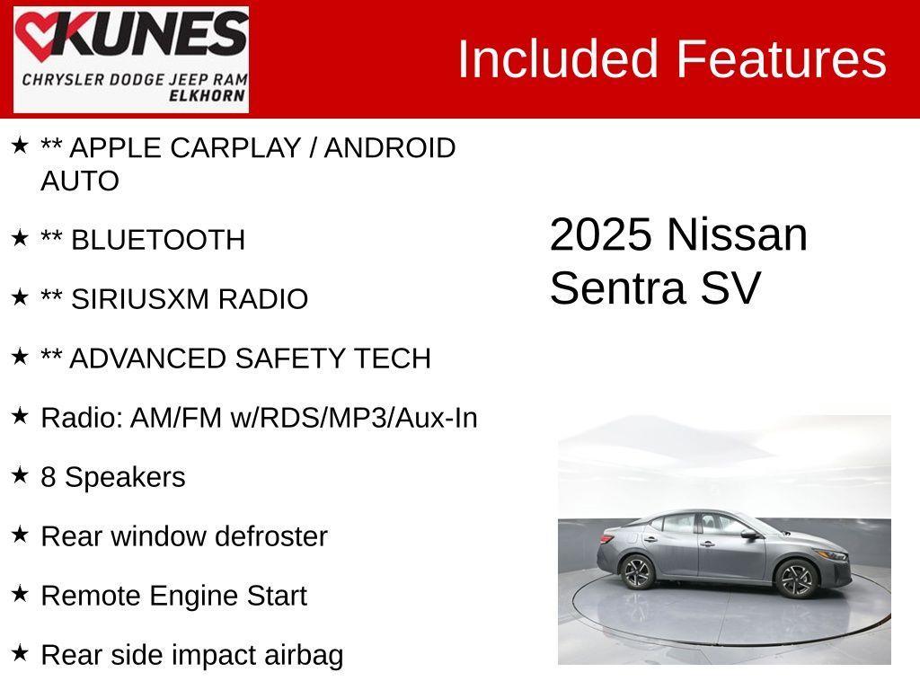 used 2025 Nissan Sentra car, priced at $20,440