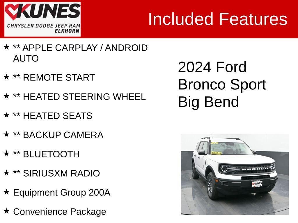 used 2024 Ford Bronco Sport car, priced at $29,204