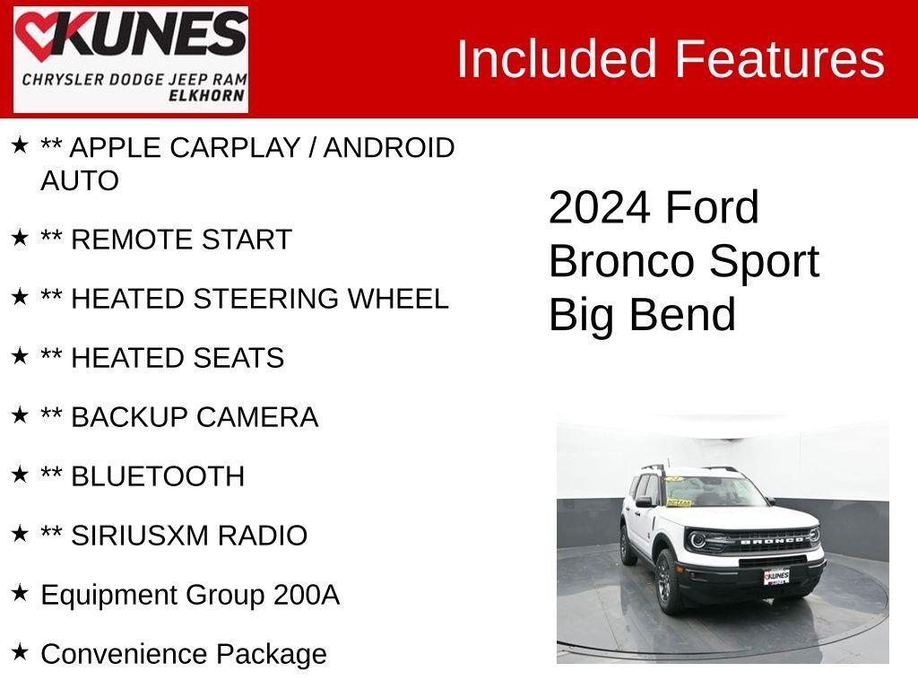 used 2024 Ford Bronco Sport car, priced at $29,995