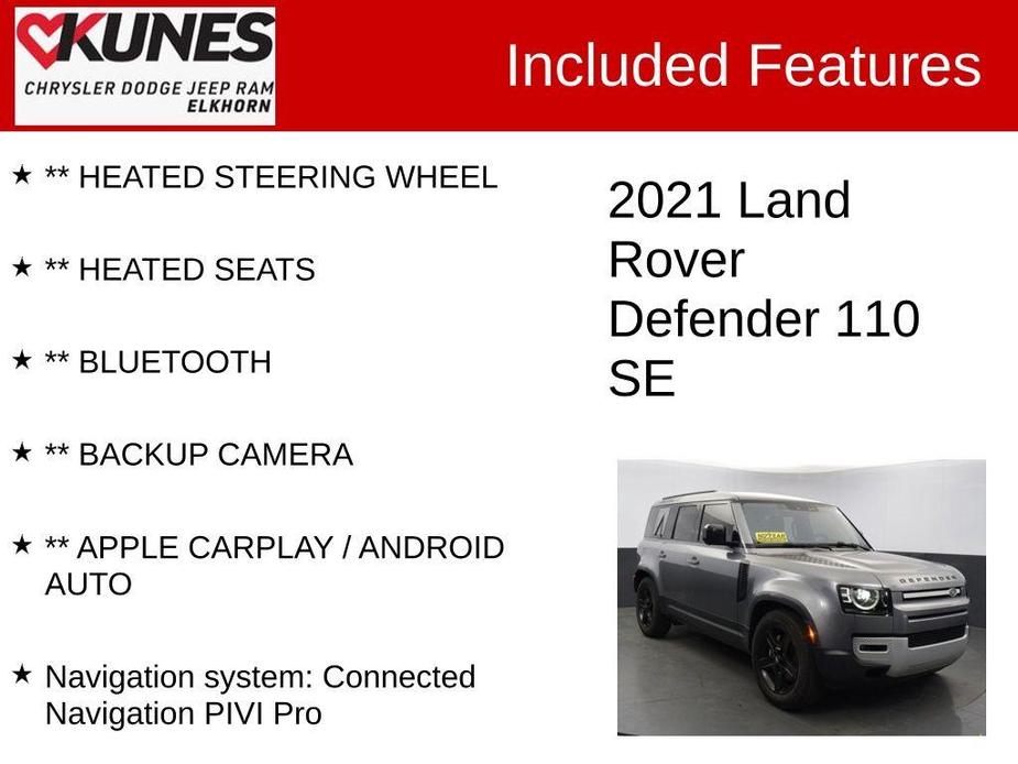 used 2021 Land Rover Defender car, priced at $48,800