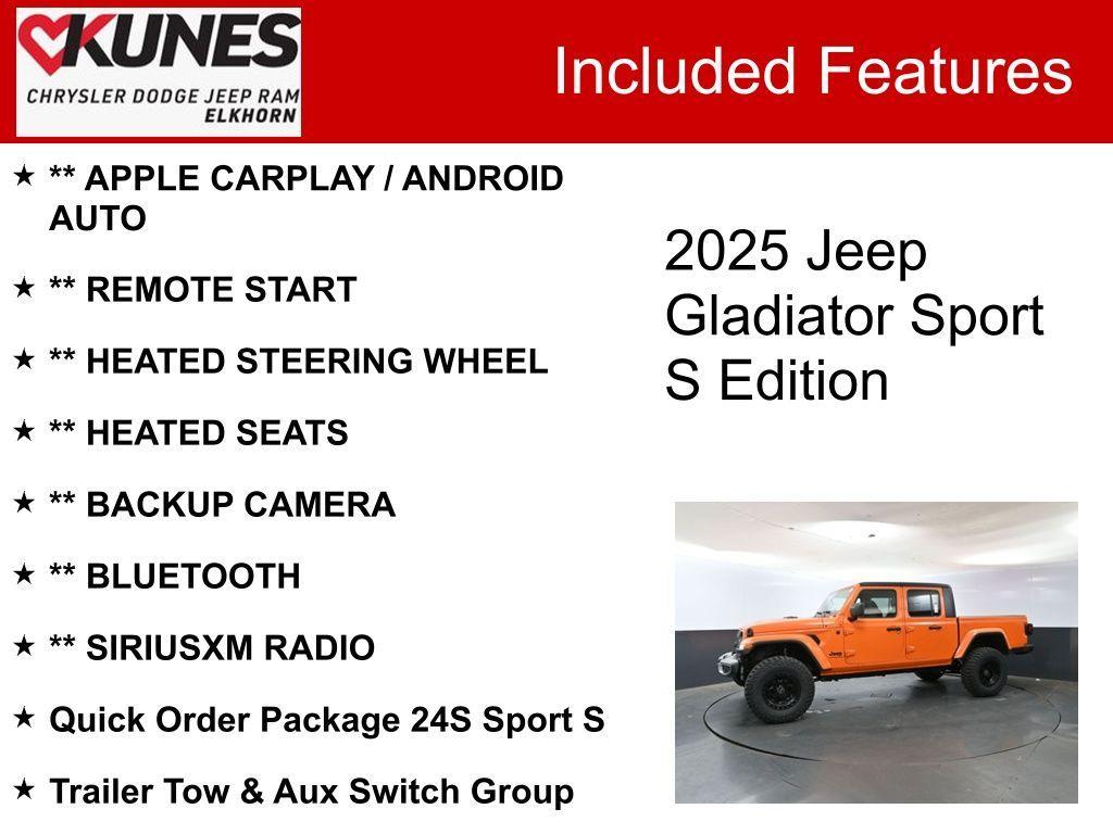 new 2025 Jeep Gladiator car, priced at $53,954