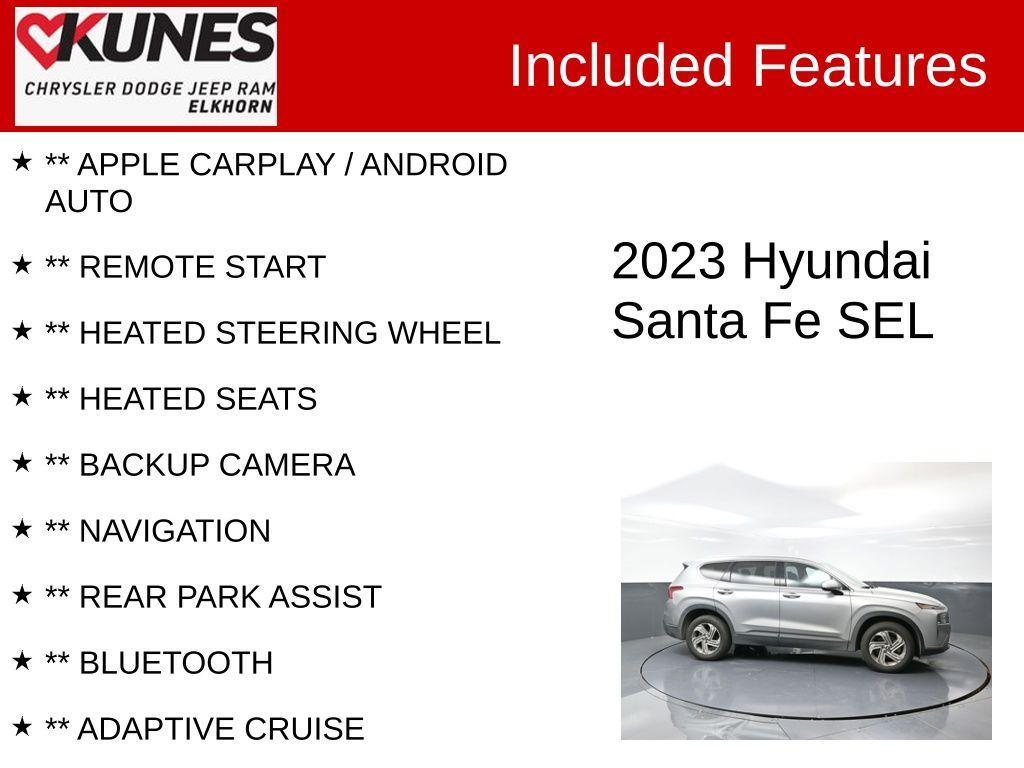 used 2023 Hyundai Santa Fe car, priced at $21,193