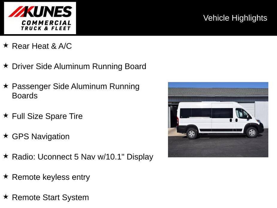 new 2024 Ram ProMaster 2500 Window Van car, priced at $74,900