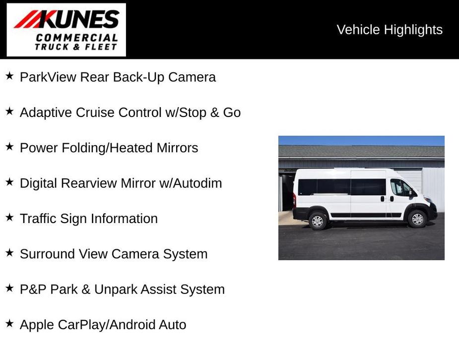 new 2024 Ram ProMaster 2500 Window Van car, priced at $74,900