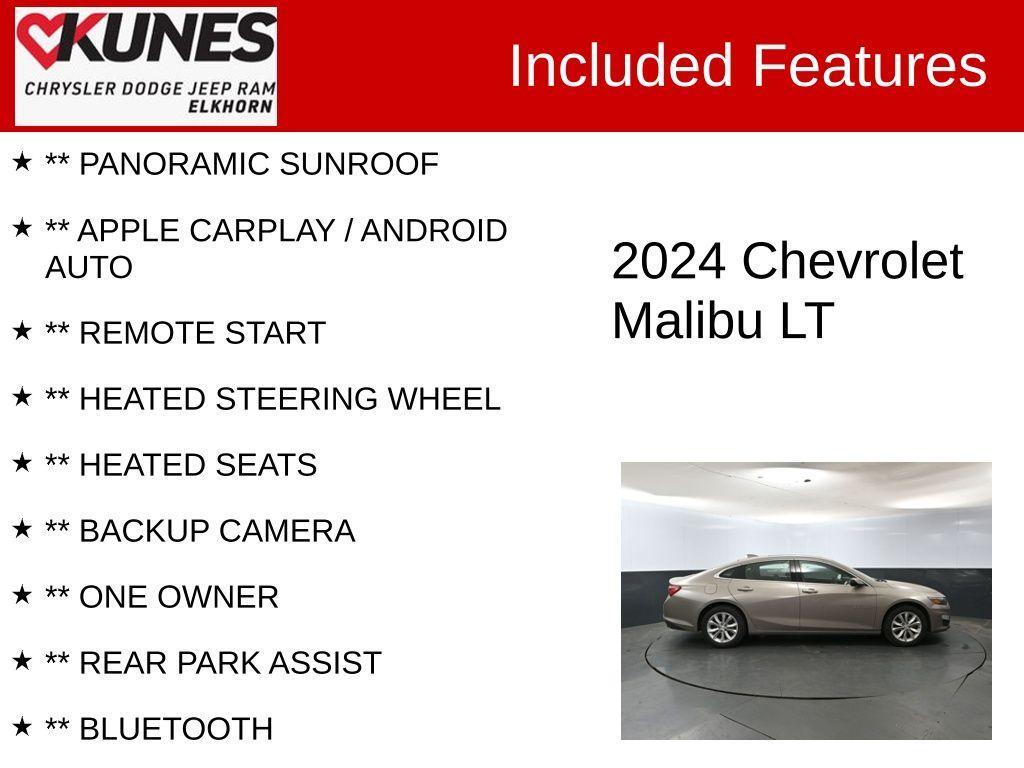 used 2024 Chevrolet Malibu car, priced at $23,586