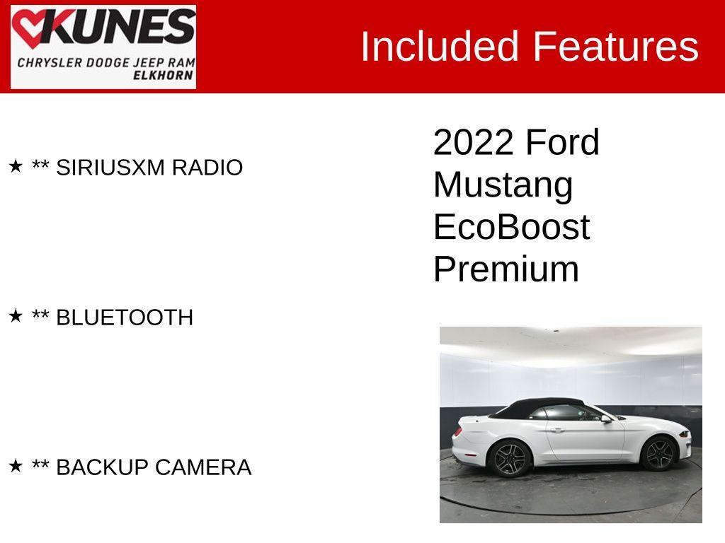 used 2022 Ford Mustang car, priced at $22,000