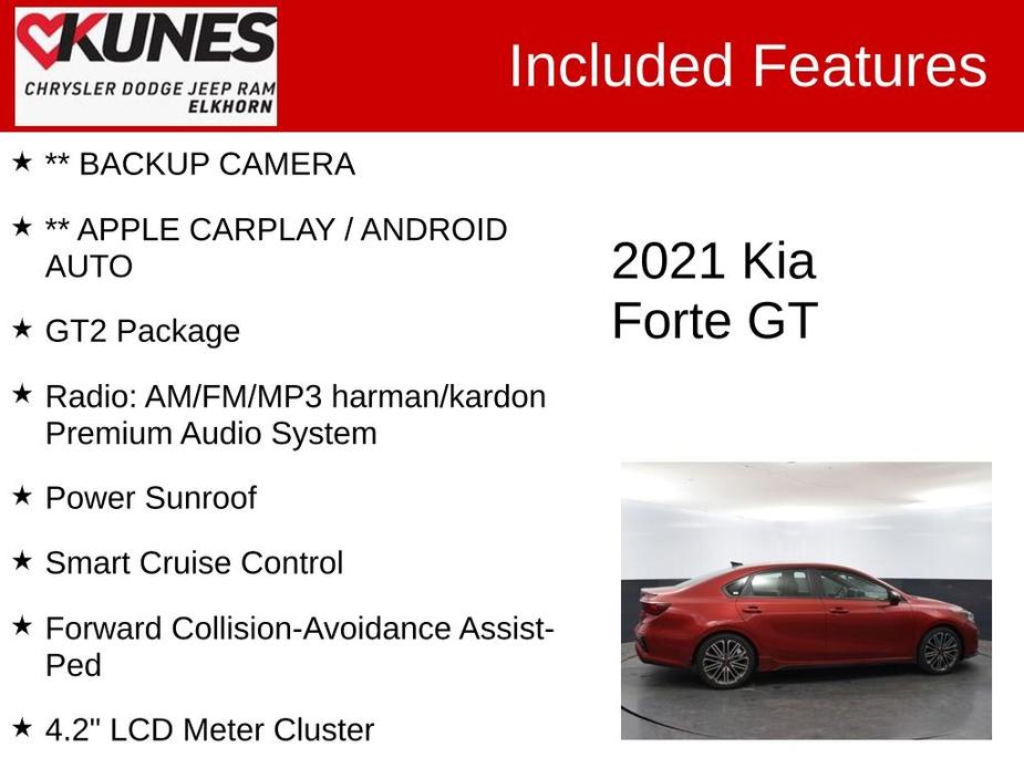 used 2021 Kia Forte car, priced at $17,557