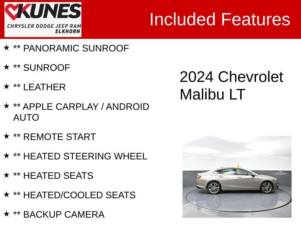 used 2024 Chevrolet Malibu car, priced at $25,562