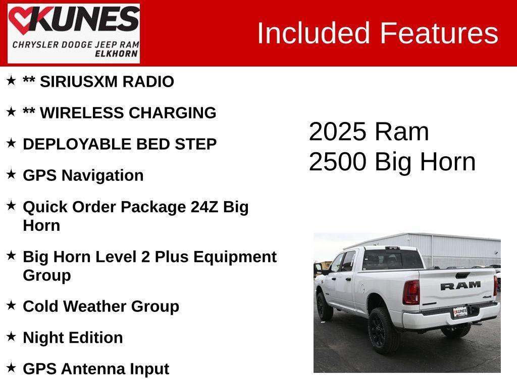 new 2025 Ram 2500 car, priced at $70,125