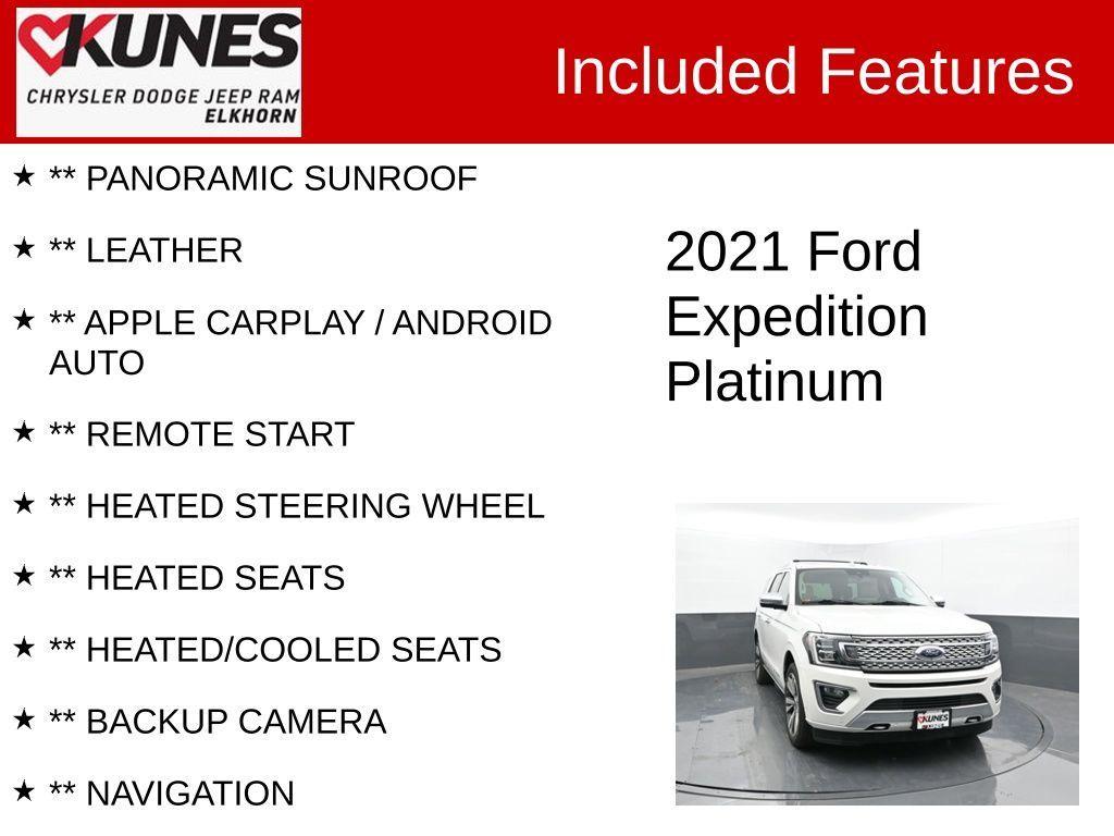 used 2021 Ford Expedition car, priced at $41,995