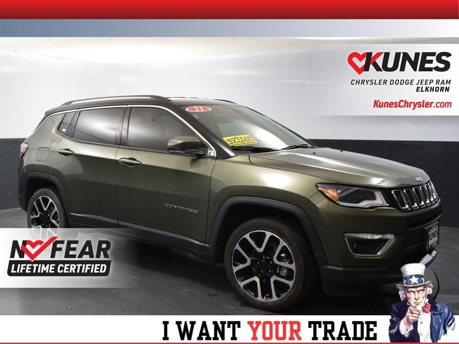 used 2021 Jeep Compass car, priced at $19,026