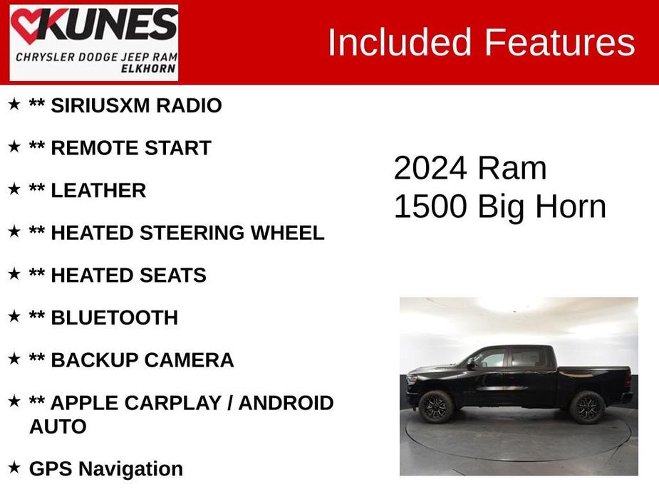 new 2024 Ram 1500 car, priced at $65,325