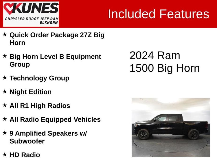 new 2024 Ram 1500 car, priced at $65,325