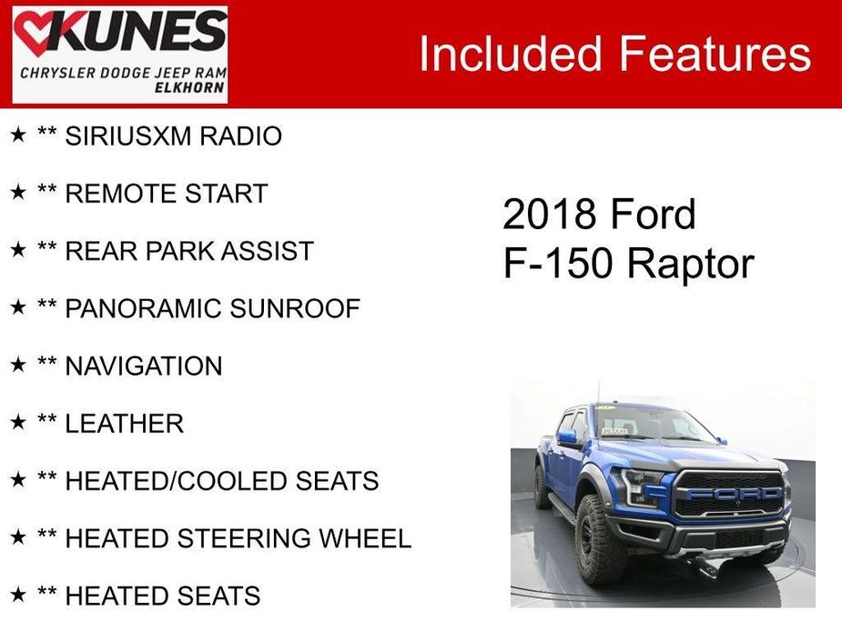 used 2018 Ford F-150 car, priced at $40,724