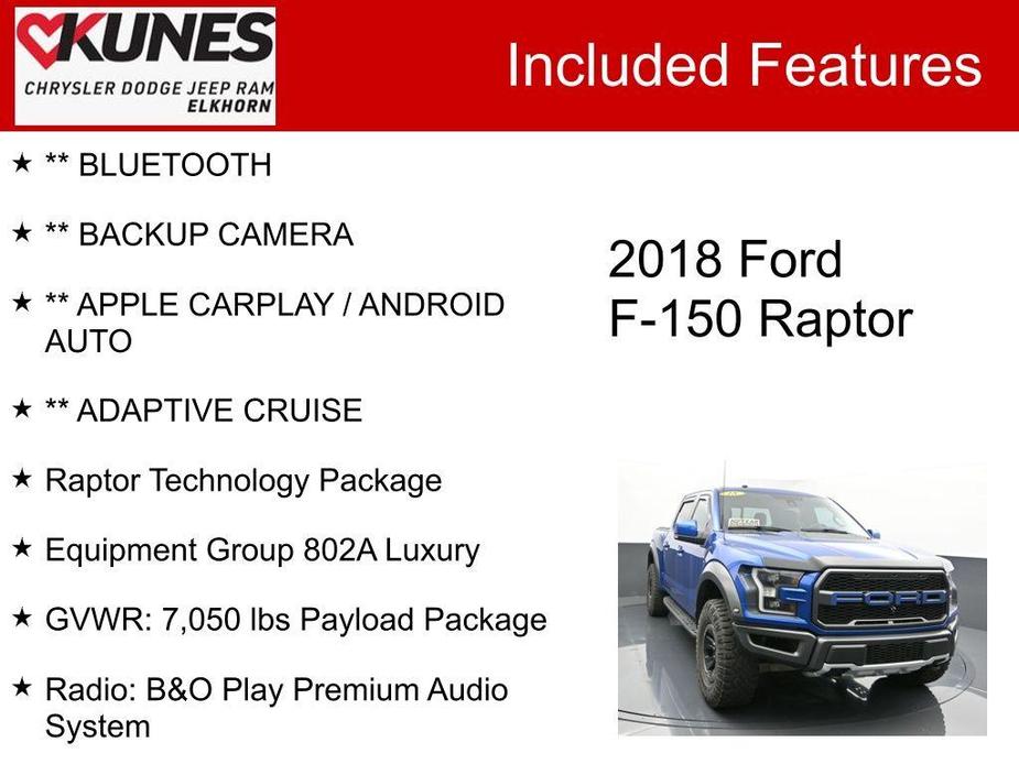 used 2018 Ford F-150 car, priced at $40,724