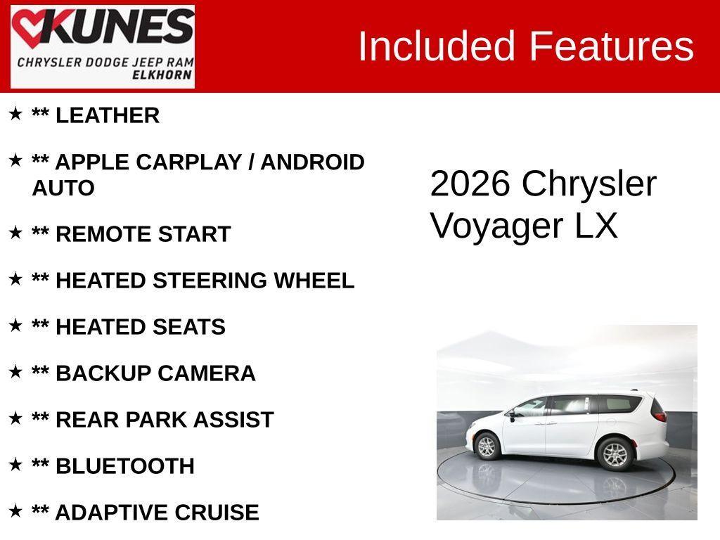 new 2026 Chrysler Voyager car, priced at $41,108