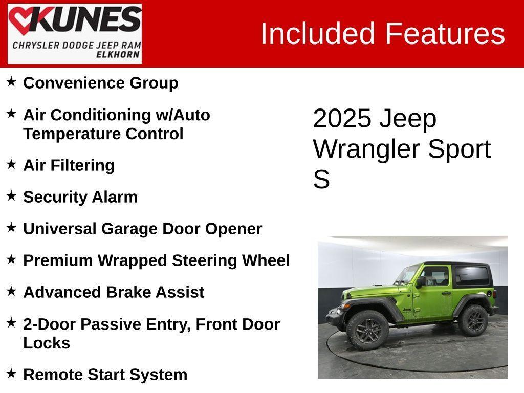 new 2025 Jeep Wrangler car, priced at $37,950