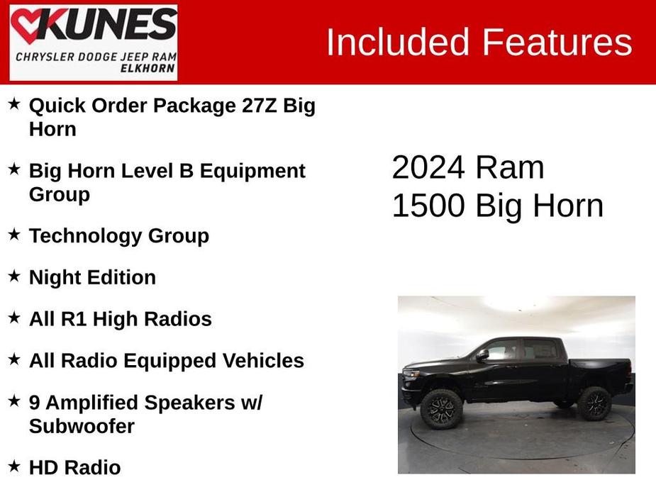 new 2024 Ram 1500 car, priced at $64,303