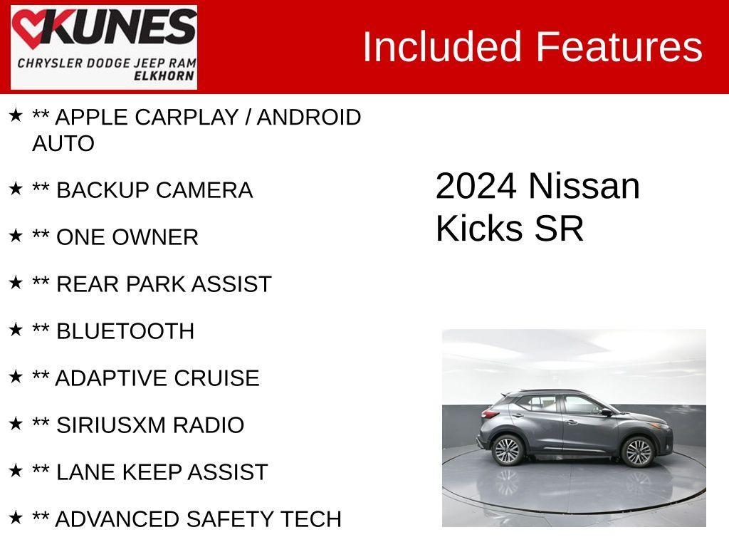 used 2024 Nissan Kicks car, priced at $21,421