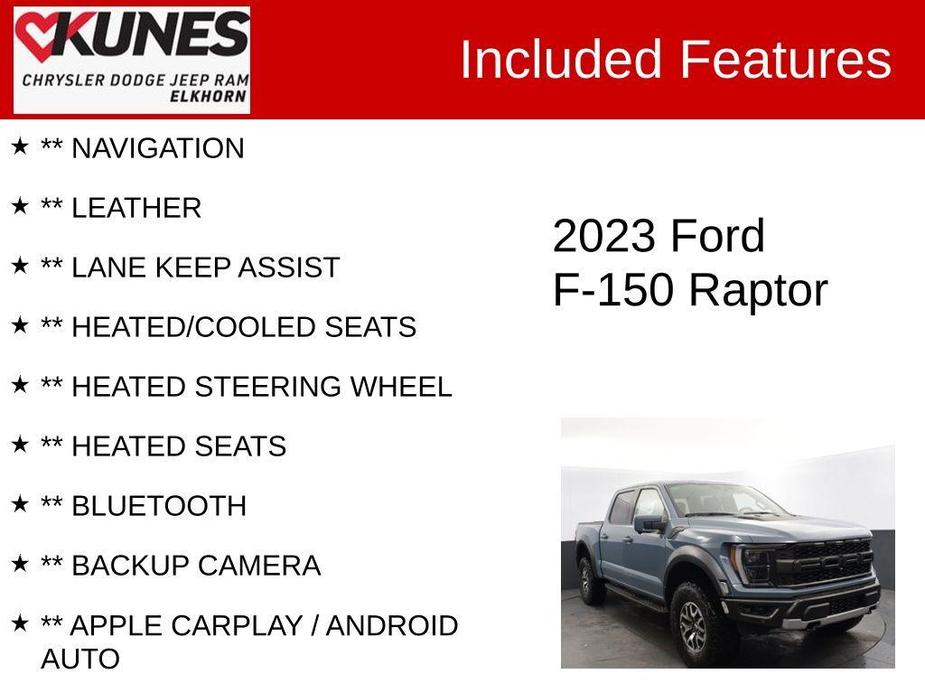 used 2023 Ford F-150 car, priced at $71,995