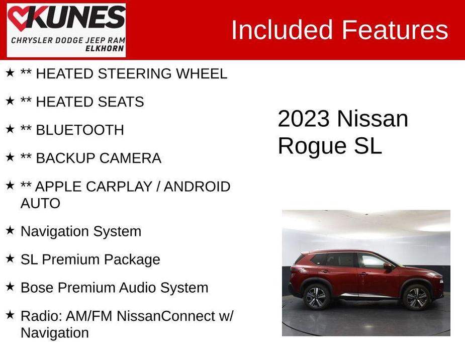 used 2023 Nissan Rogue car, priced at $26,853