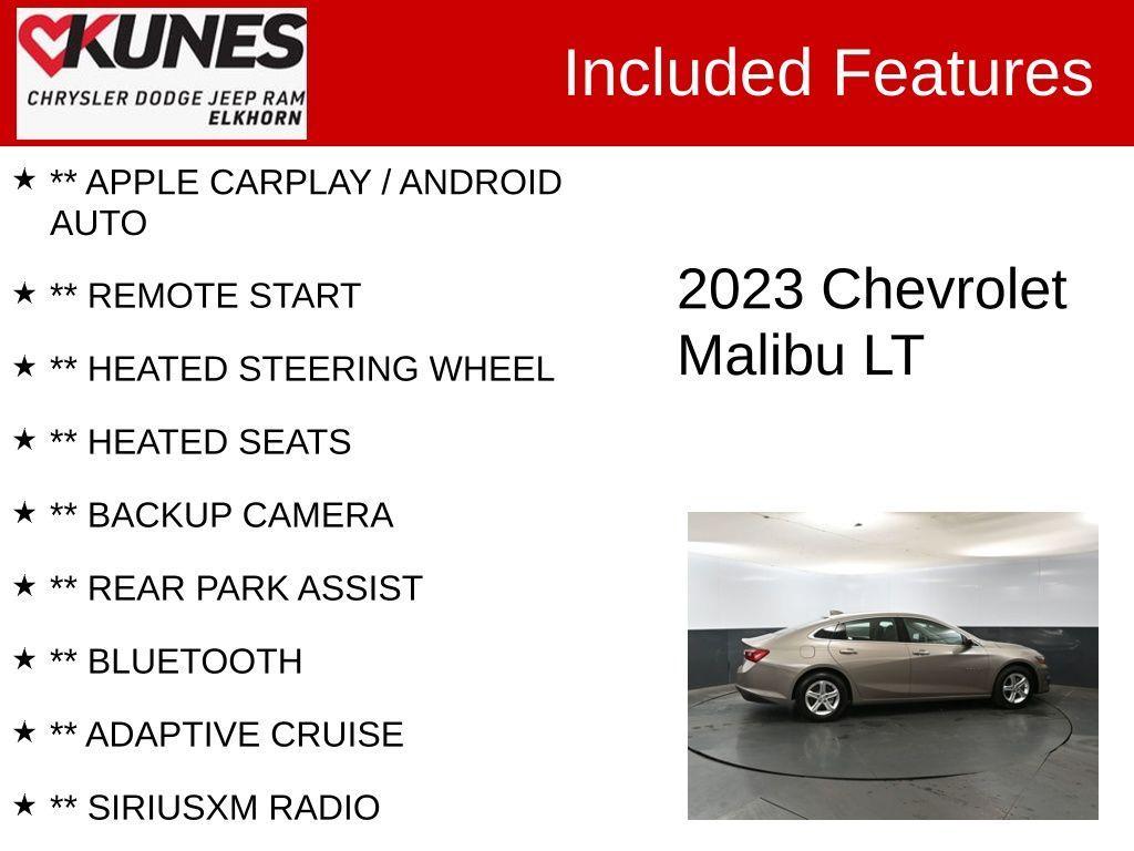 used 2023 Chevrolet Malibu car, priced at $19,080