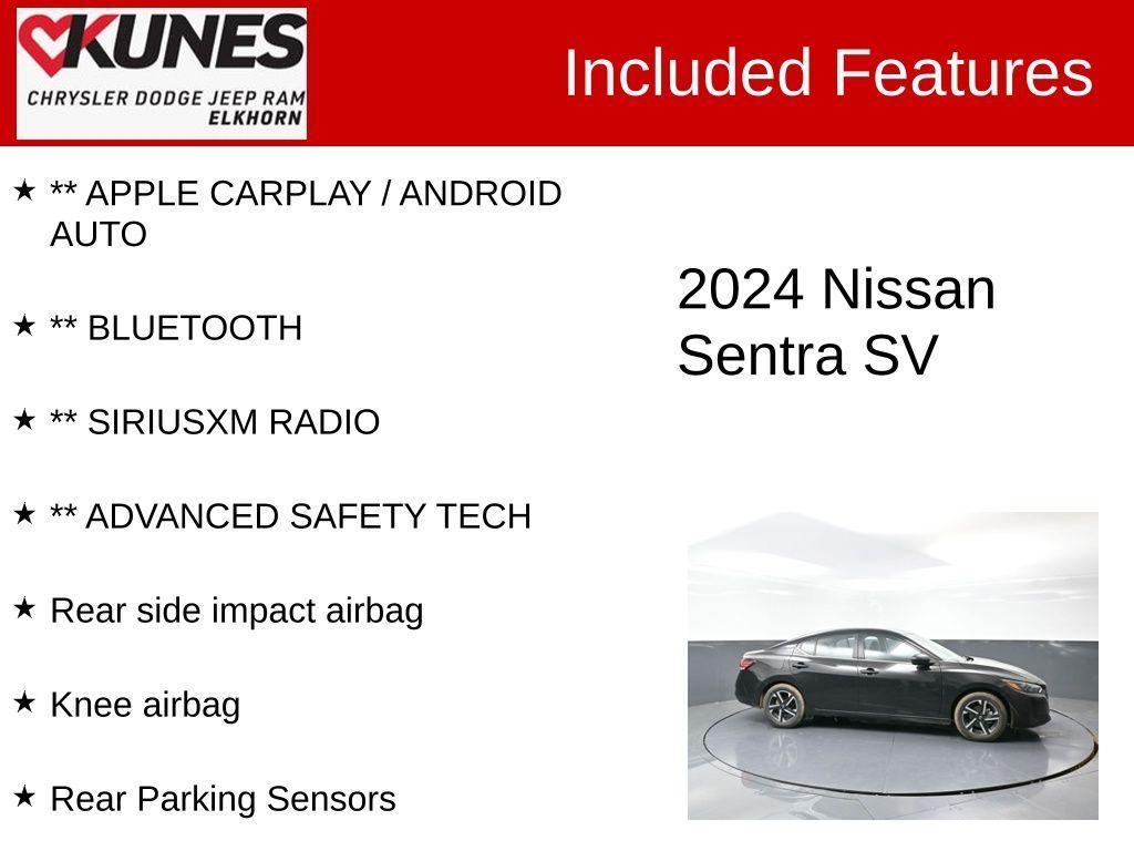 used 2024 Nissan Sentra car, priced at $18,589