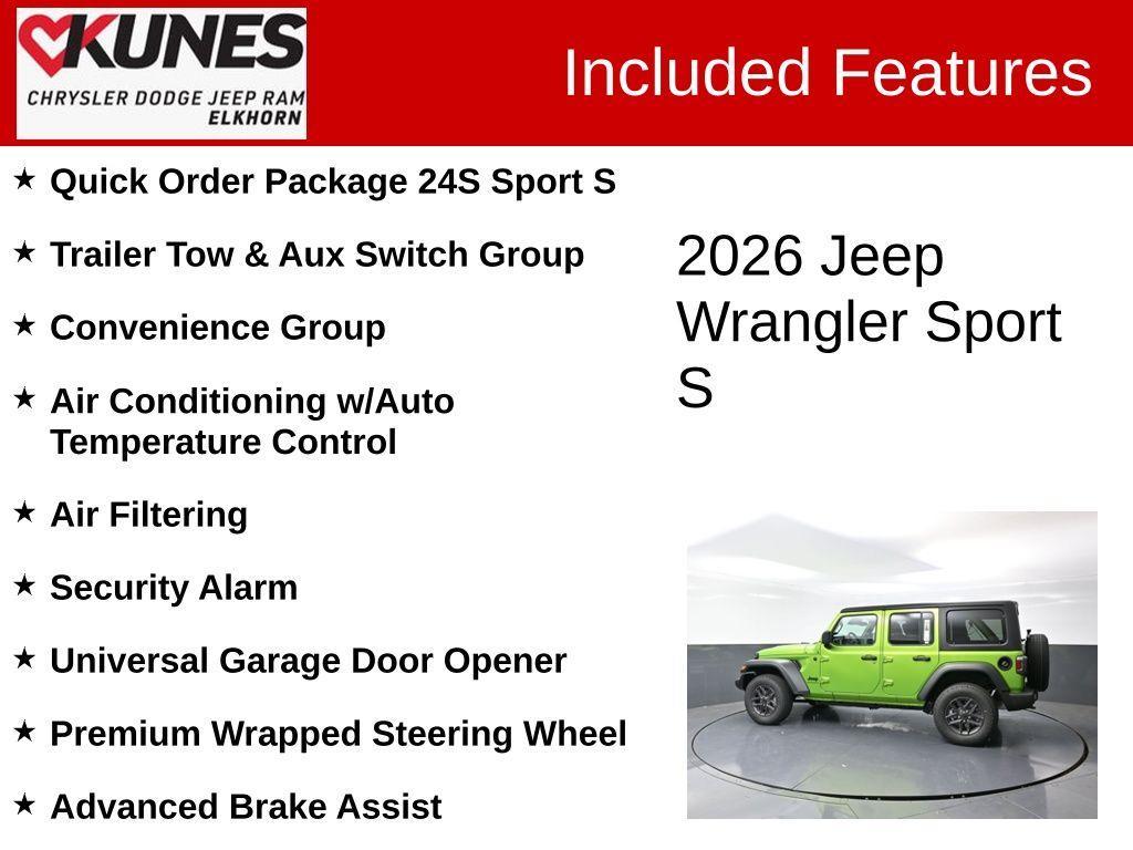 new 2026 Jeep Wrangler car, priced at $52,527