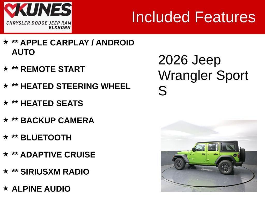 new 2026 Jeep Wrangler car, priced at $52,527
