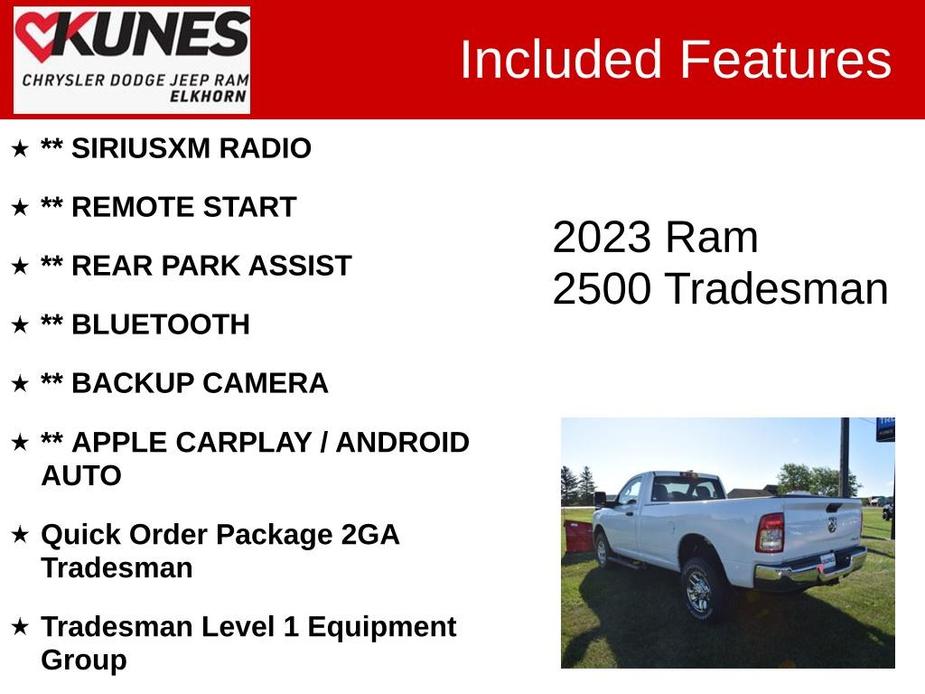 new 2023 Ram 2500 car, priced at $66,574
