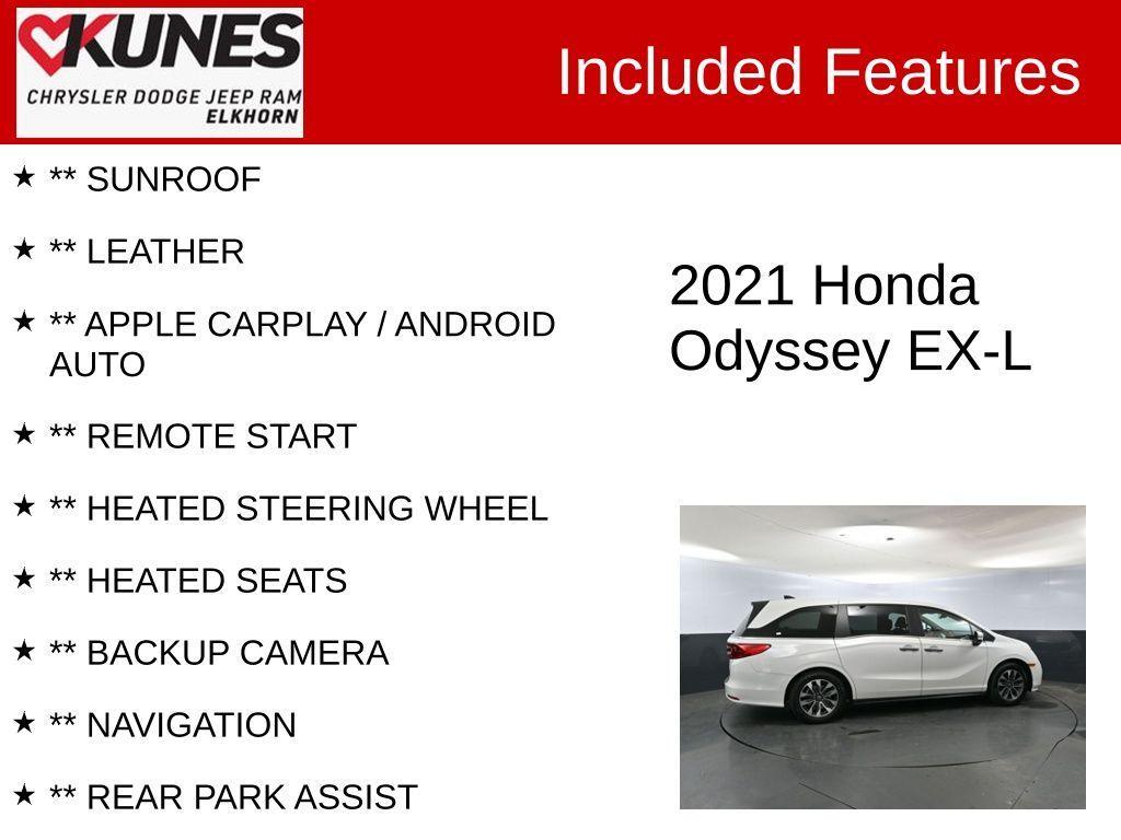 used 2021 Honda Odyssey car, priced at $27,988