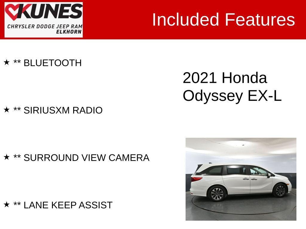used 2021 Honda Odyssey car, priced at $27,988