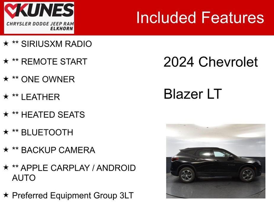 used 2024 Chevrolet Blazer car, priced at $33,752