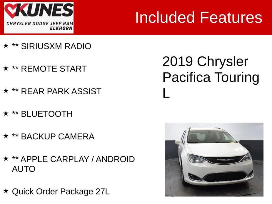 used 2019 Chrysler Pacifica car, priced at $13,435