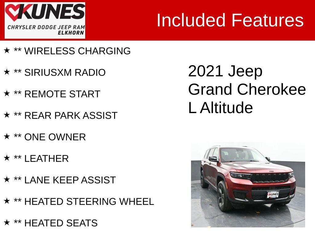 used 2021 Jeep Grand Cherokee L car, priced at $26,497