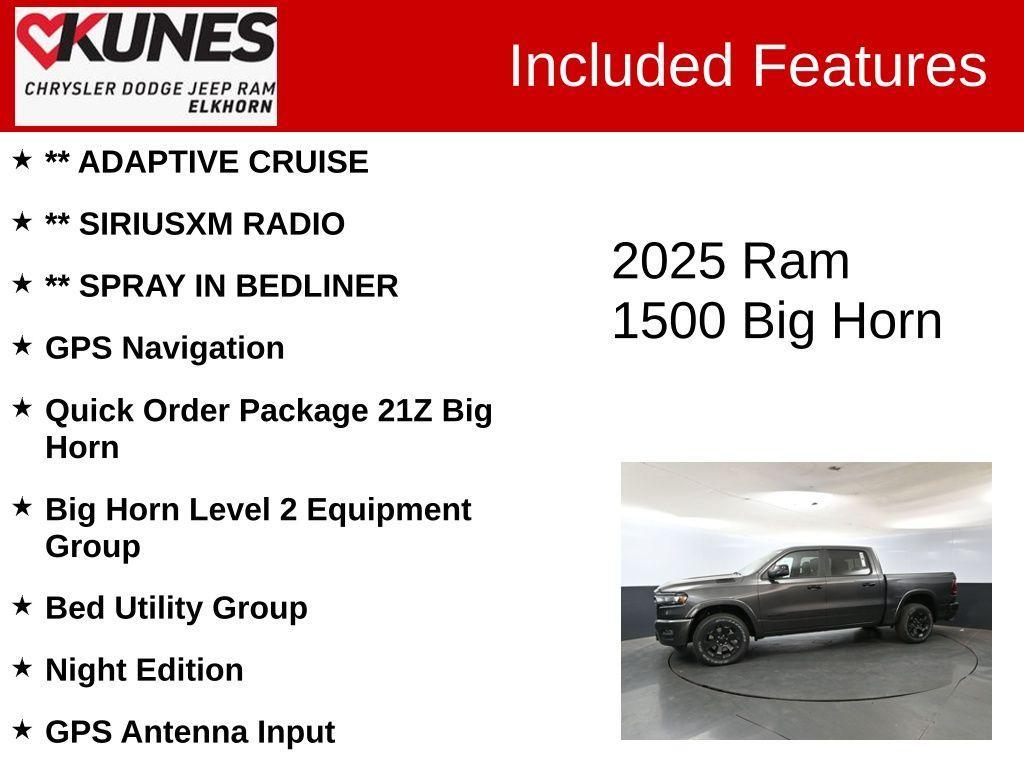 new 2025 Ram 1500 car, priced at $54,698