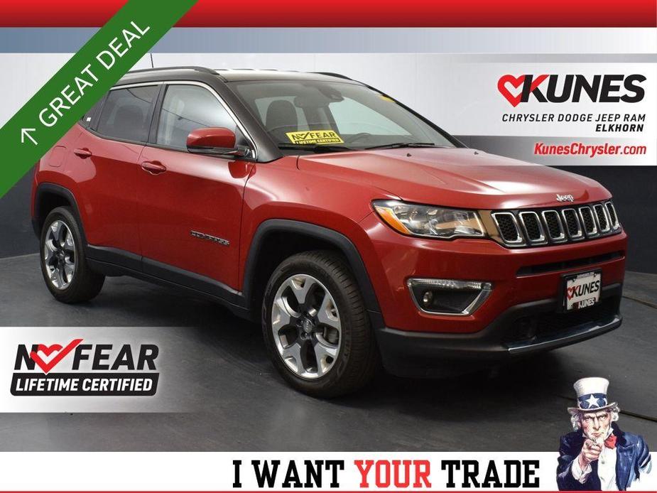 used 2021 Jeep Compass car, priced at $19,327